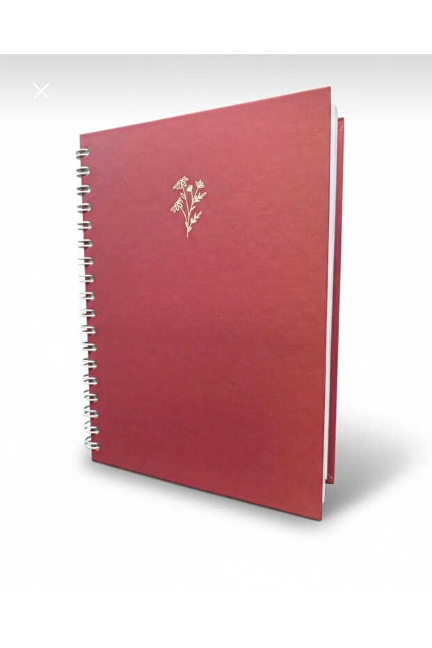 دفتر ملاحظات مربع بغلاف صلب حلزوني - 17x24 سم