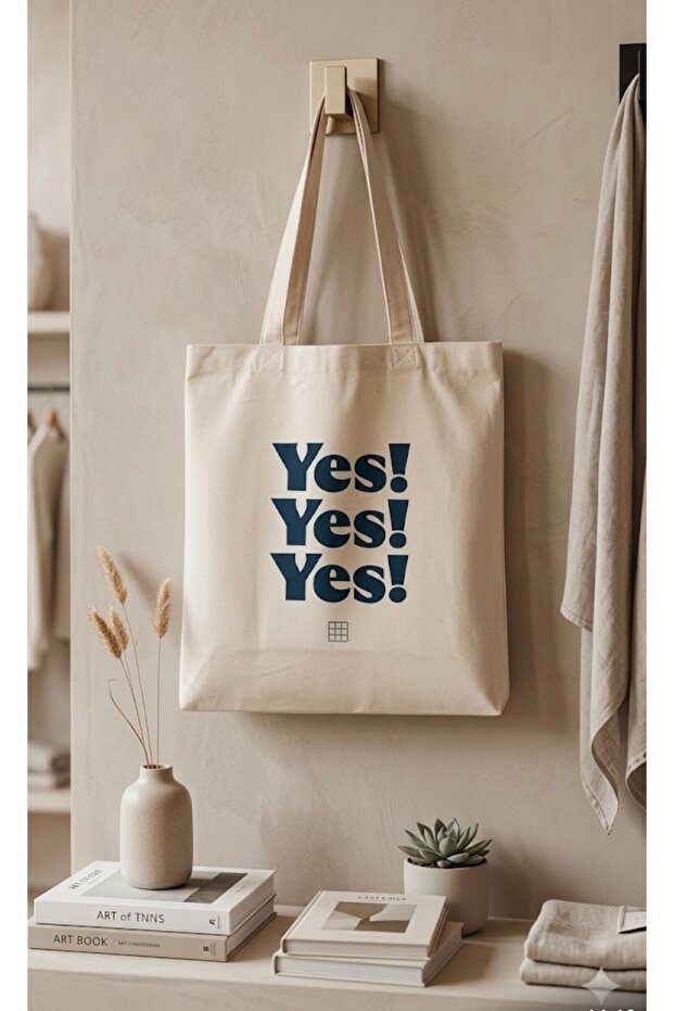 Printed Gusseted Cloth Canvas Bag Yes