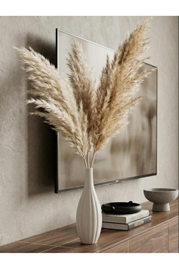 Bohem Thin Model Large Decorative Vase Ceramic Stylish Vase Handmade Special Series 50 cm