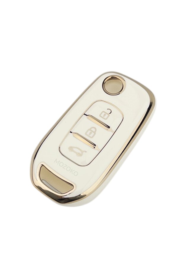 Clio 5 Megane 4 Captur Kadjar Compatible Gold Metal Key Case Cover Premium Car Remote Protector