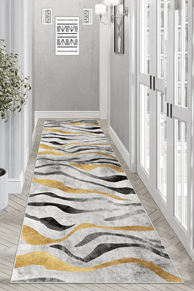 Non-Slip Based Washable Printed Kitchen Rug Carpet Runner
