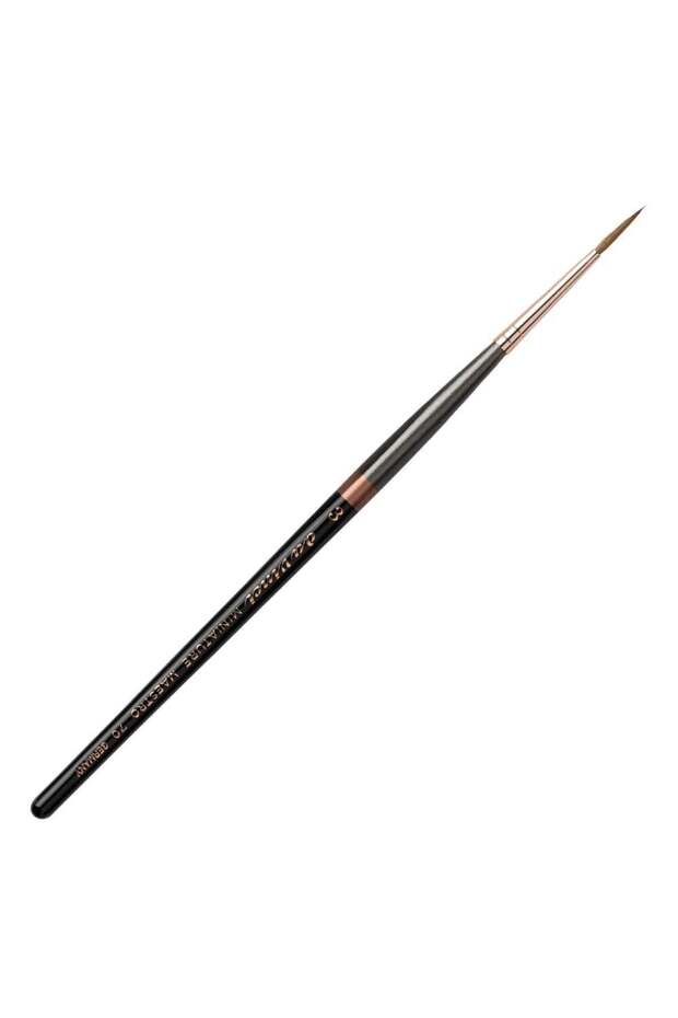 Series 70 Red Sable Hair Round Gilded and Watercolor Brush No:3