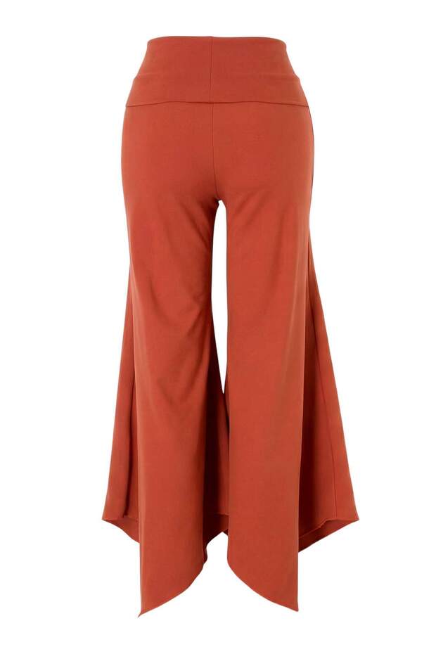 Kiremit Fırçalı Soft Kumaş Asimetrik Spor Yoga Pantolonu/ Eşofman Altı THMSS26EA00001 - 9