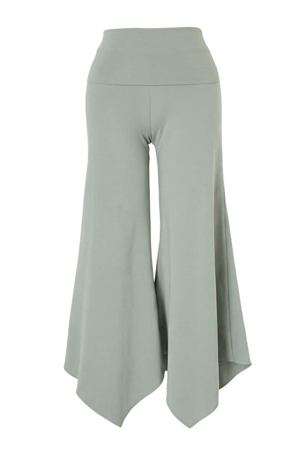 Mint Fırçalı Soft Kumaş Asimetrik Spor Yoga Pantolonu/ Eşofman Altı THMSS26EA00001 - 8