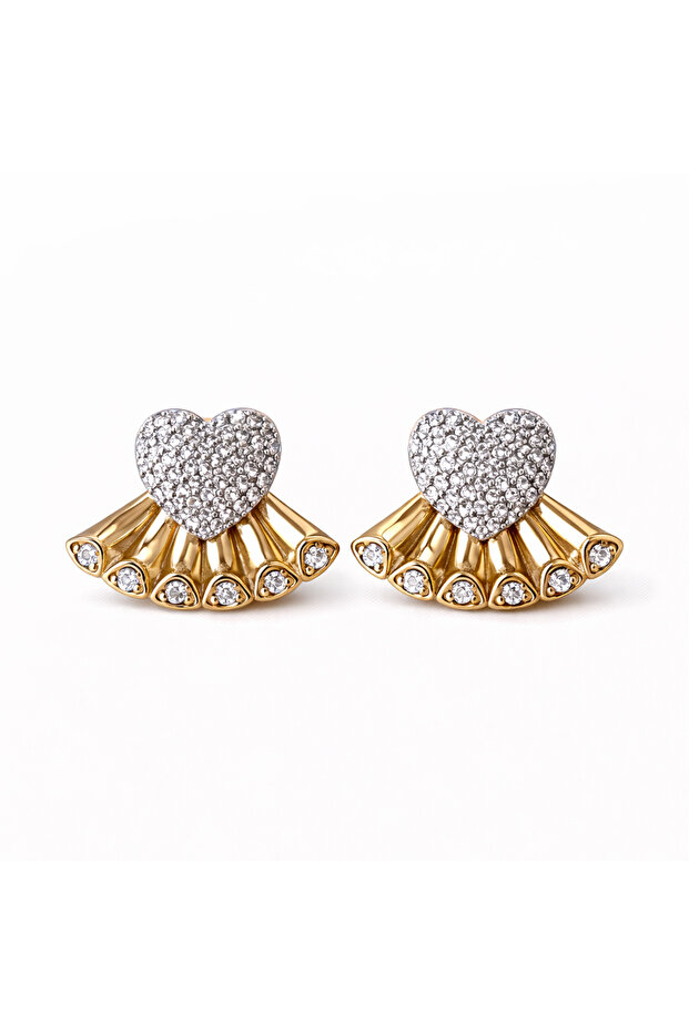 Steel Heart Earrings