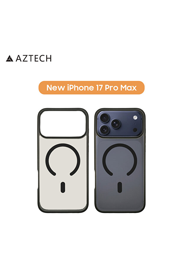 IPhone 17 Pro Max Case Super Shield Clear Black Magnetic Safe | Black