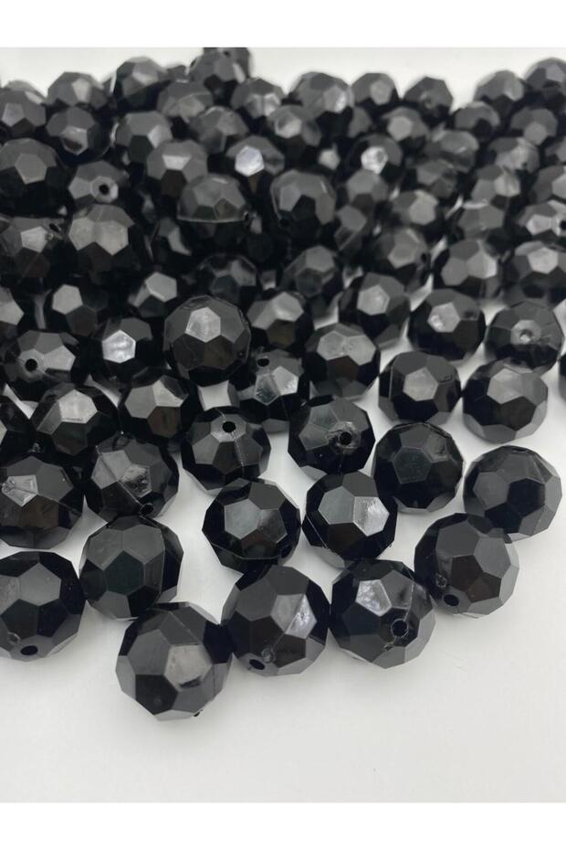 20mm Black Color Honeycomb Model Acrylic Beads, Jewelry Bag Making Beads (100gr,~22 Pieces)
