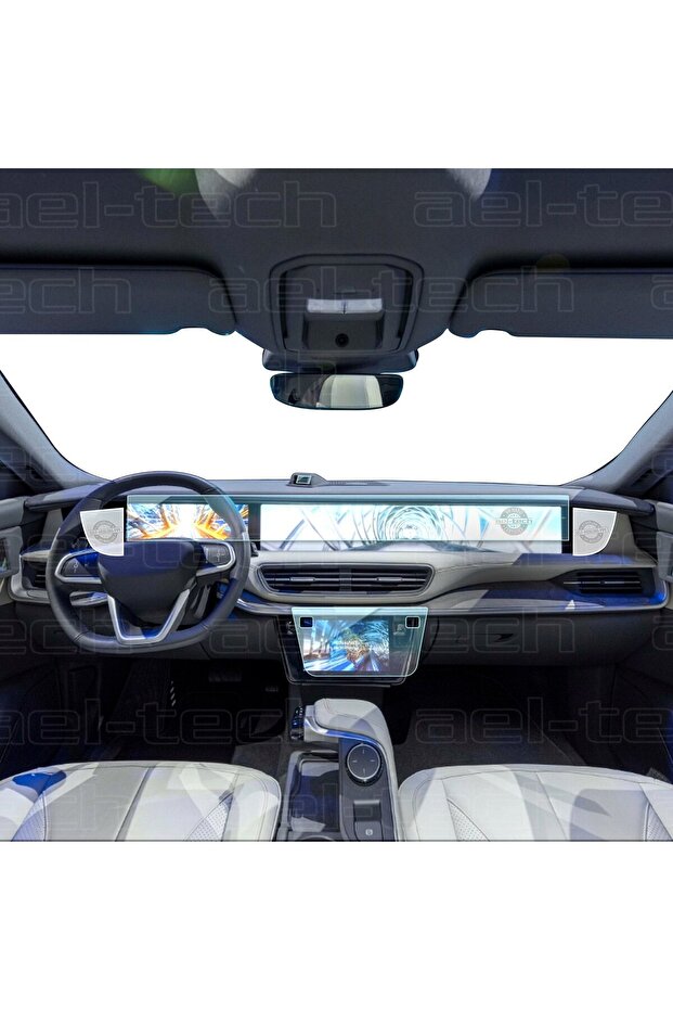 شاشة التحكم المركزية الداخلية Togg T10F/T10X واقي شاشة نانو 9h 2025