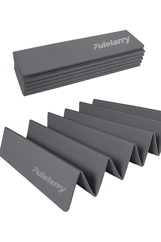 Folding Yoga Mat for Exercise, 6mm Thick, Tear-Resistant, Travel Pilates Mat