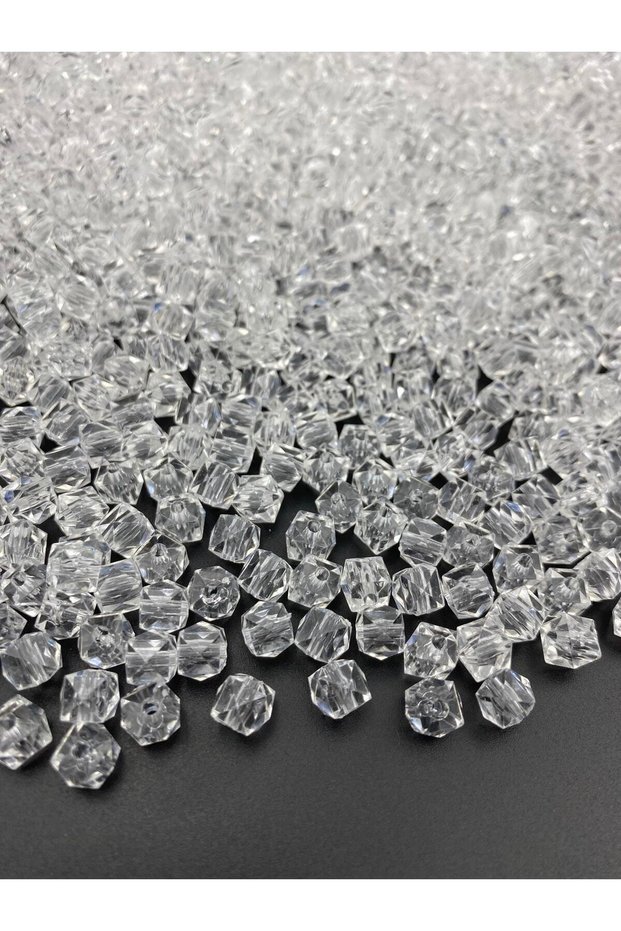 50gr 8mm Transparent Color Honeycomb Model Acrylic Beads, Jewelry, Bag Making Beads (50gr,~200 Pieces)