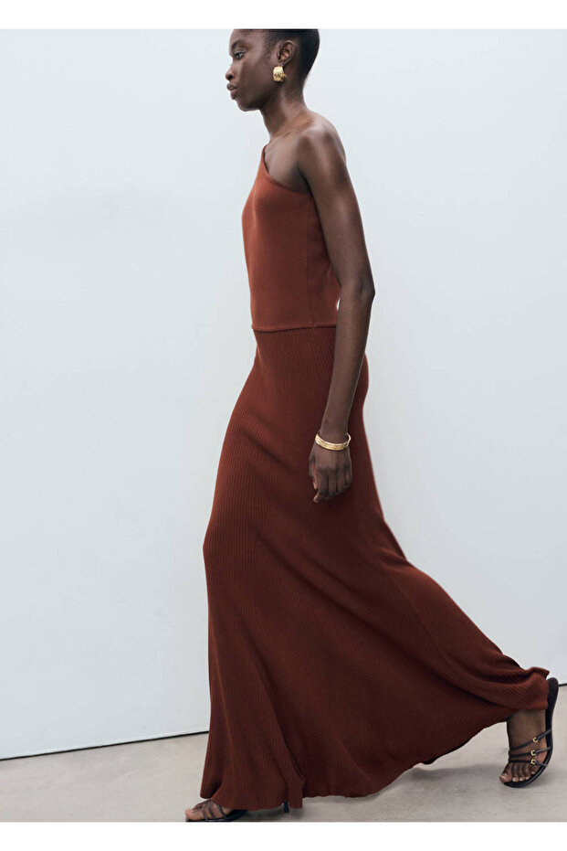 Rochie tricotată asimetrică - 7
