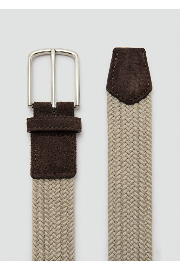 Örgü desenli elastik kemer - 1