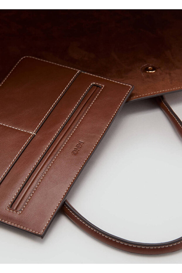 Çift saplı shopper çanta - 7