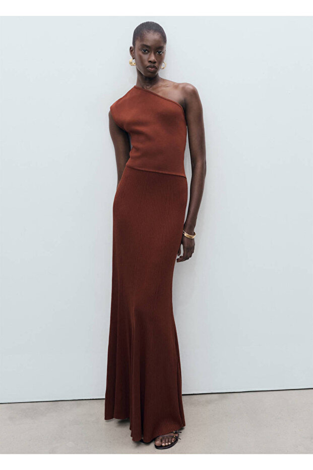 Rochie tricotată asimetrică - 2