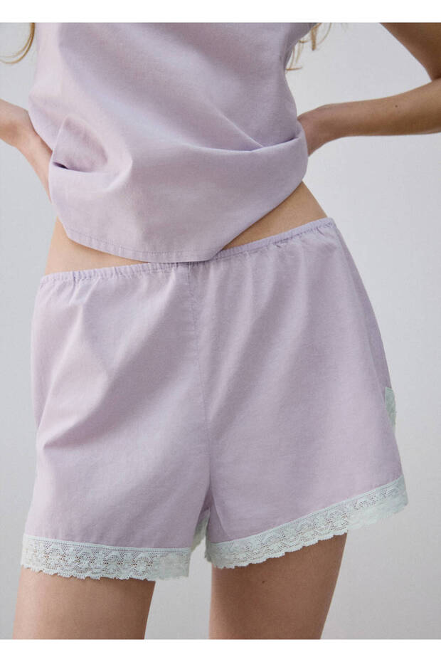 %100 pamuklu pijama şort