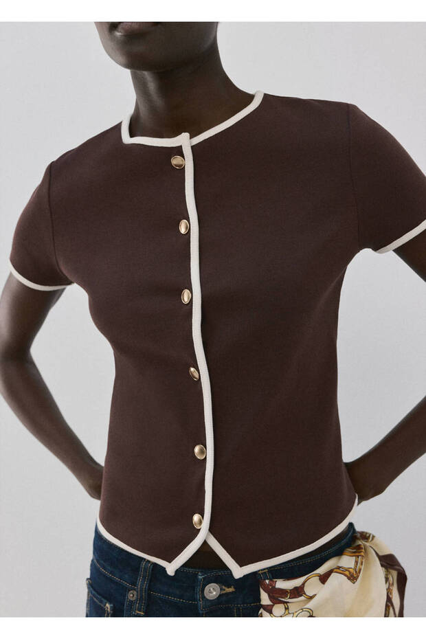 Buttoned Koton T-Shirt