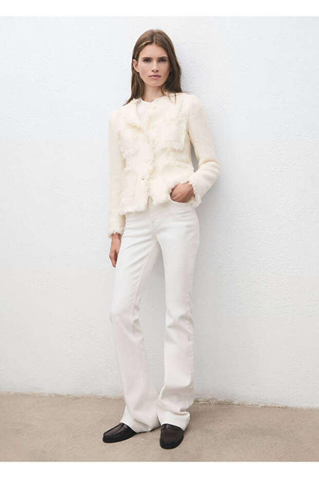 Nahtloser Tweed-Mantel - 2