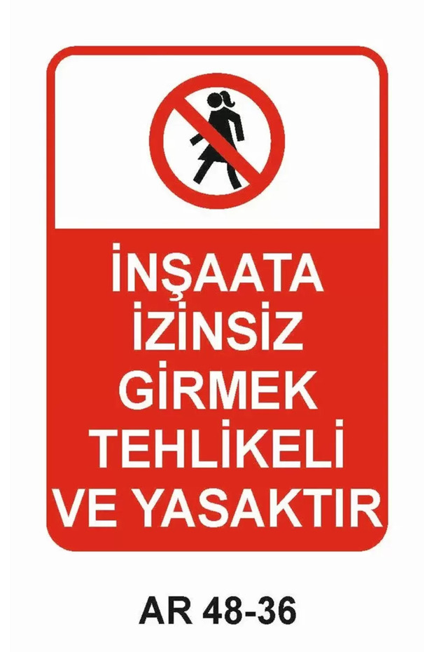 Work Safety Warning Sign 1 Piece Pvc 21 X 29cm