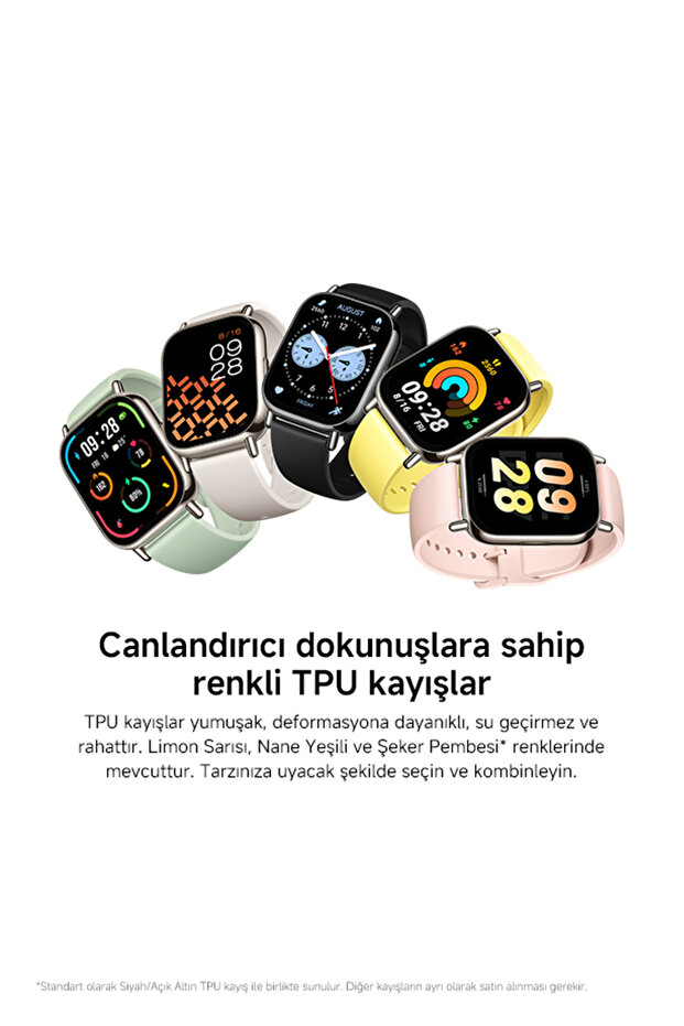 Redmi Watch 5 Lite Siyah Akıllı Saat - Sesli Görüşme Özellikli, Sağlık Takibi (Xiaomi TR Garantili) - 6