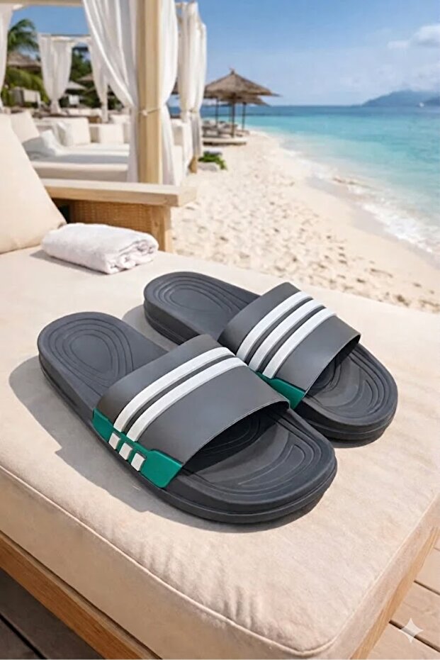 Men's Pool Beach Daily Comfortable Non-Slip Sole Wet Floor Slippers