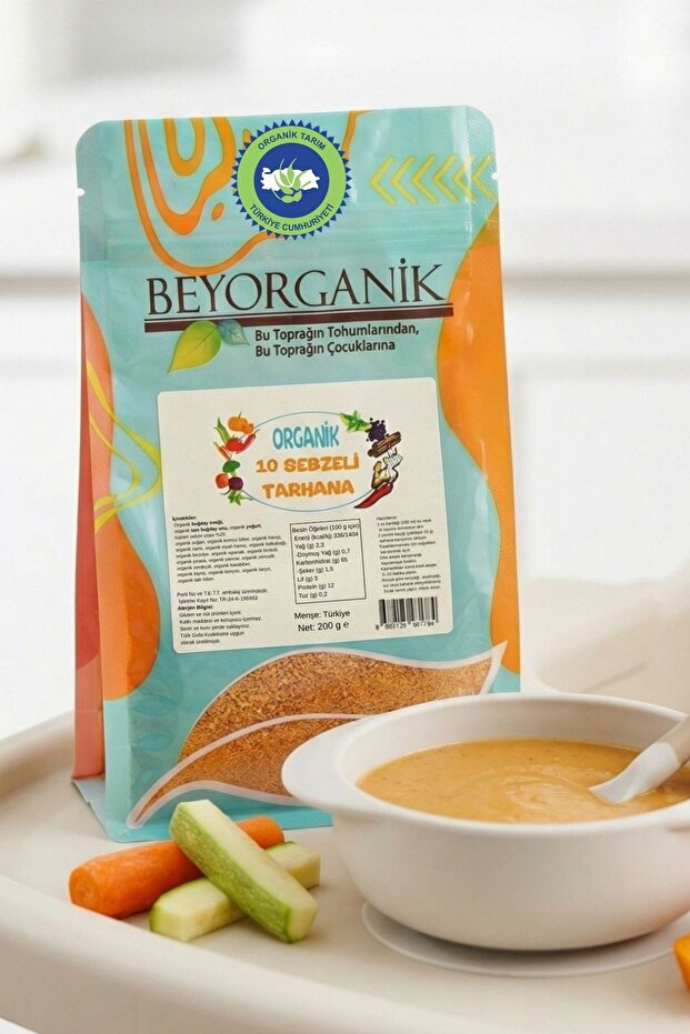 BEYORGANİK Organik 10 Sebzeli Tarhana (10 SEBZELİ) (PESTİSİT VE AFLATOKSİN ANALİZLİ) 200gr