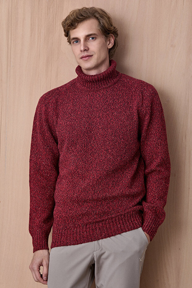 Grandi Bordo 100% Cotton Round Neck Sweater