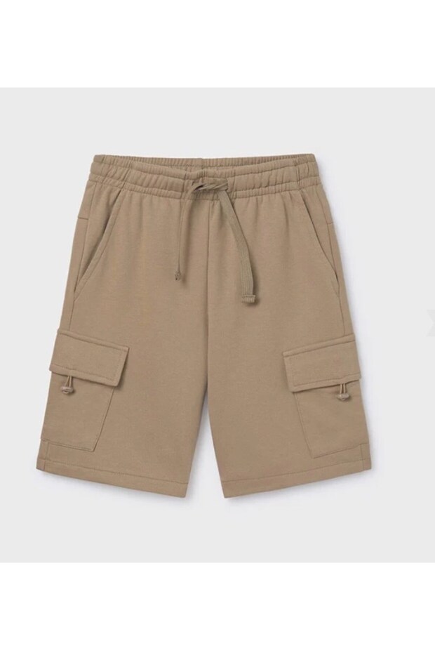 Nukutavake boys' basic shorts with pocket detail, ages 10-16, mink