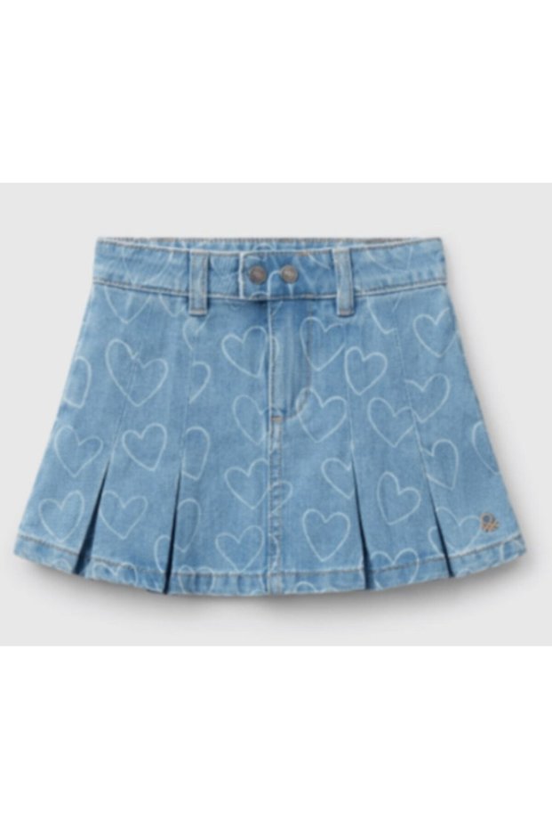 Girl baby 49dag0012 heart denim skirt gkb0017