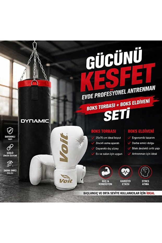 BOKS ELDİVENİ +DYNAMİC 25 cmx70 cm BOKS TORBASI