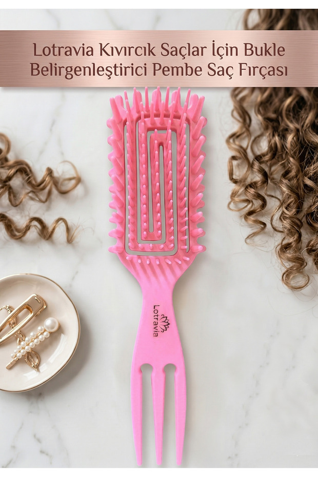 Curl Defining Flexible Hair Brush Comb for Curly Hair