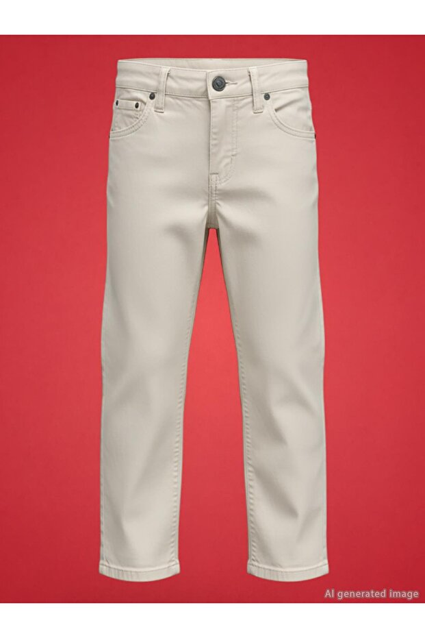 5 Pocket Basic Pants for 2-5 Years Old - Dark Stone Color