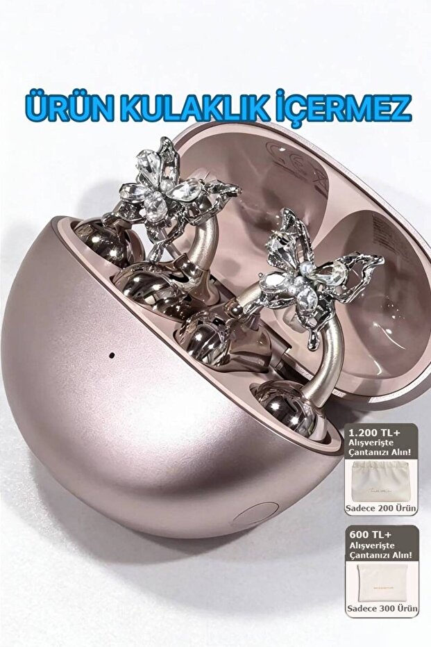 Shylyn Shine 03 – (Bluetooth Kulaklık Dahil Değildir) 2’li Platin Kaplama Kulaklık Süs Klipsi