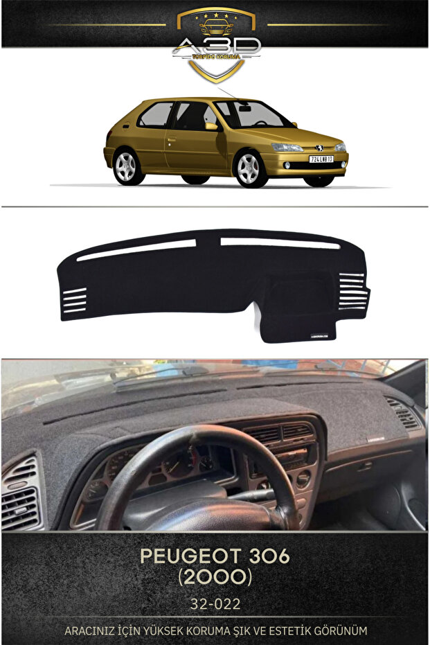 Peugeot 306 Front Chest Panel Dashboard Protection Protective Cover Mat