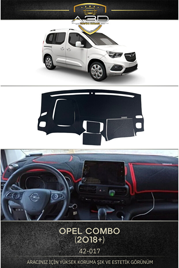 Opel Combo (2018+) Front Cover Chest Panel Dashboard Protection Protective Cover Mat Carpet Spare Parts