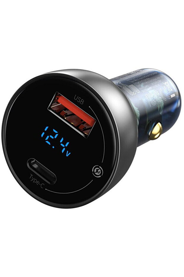 Incarcator auto, Baseus, USB + USB-C, 5 A, 65 W, Multicolor - 4