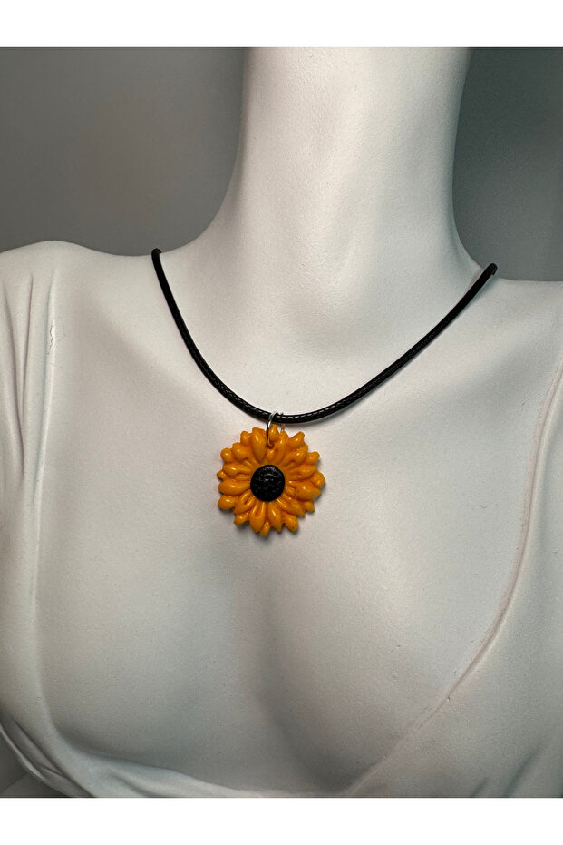 Colier handmade SUNFLOWER - 1