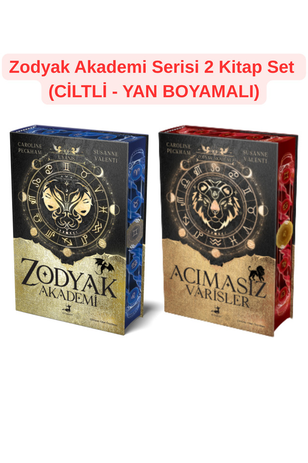 2 KİTAP SET CİLTLİ - YAN BOYAMALI / Zodyak Akademi Serisi - (Uyanış - Acımasız Varisler)