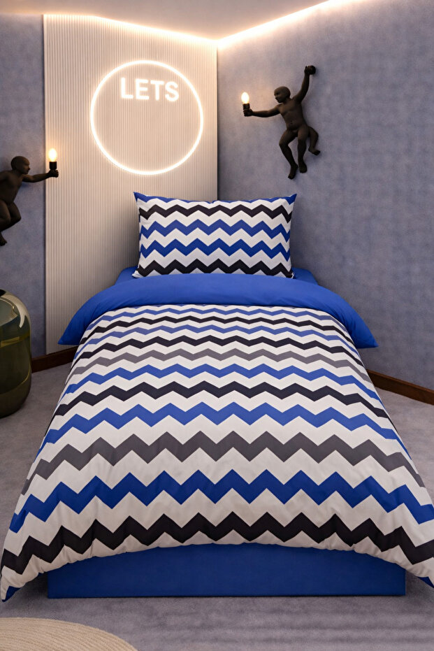 Single Patterned Duvet Cover Set |   Cotton |   Sheetless Set |
