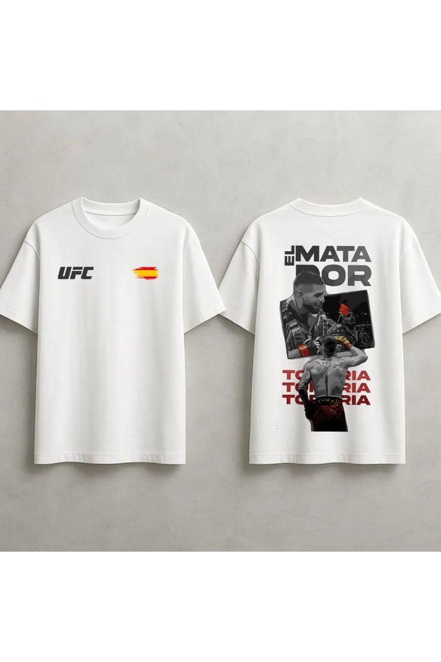 Ilia Topuria Ufc Printed Unisex 100% Cotton Oversize T-Shirt