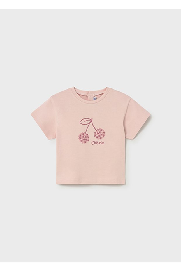 Cherry Tshirt 1-4 Years Pink