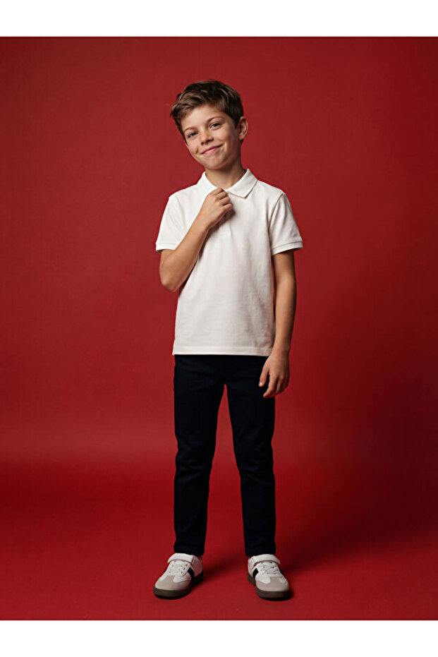 Esvab • Modern & Distinctive Plain Gabardine Boys' Trousers