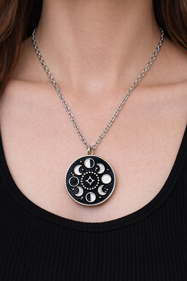 Anime Phases of the Moon Necklace I Destiny Necklace