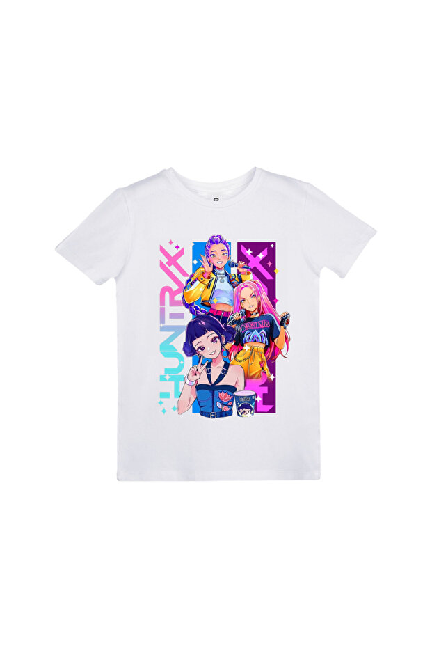 تي شيرت للأطفال بتصميم مطبوع من K-pop Huntrix