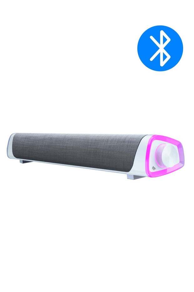 مكبر صوت بلوتوث، مكبر صوت لاسلكي محمول مع إضاءة LED، مكبر صوت مزدوج للمكتب