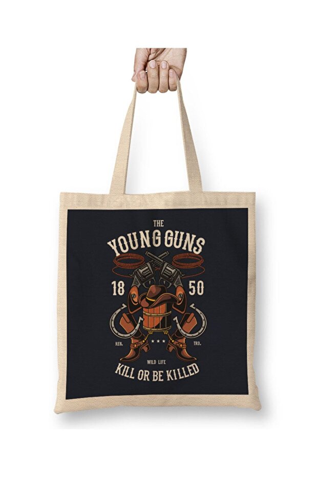 حقيبة يد ذات مقبض طويل من The Young Guns Cowboy Hat Boots