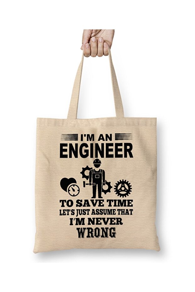 Trust Me I Am An Engineer 01 Cloth Bag Long Handle