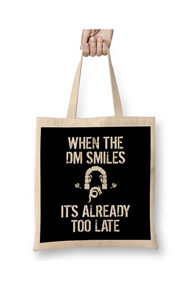 حقيبة حمل بمقبض طويل من When the DM Smiles It's Too Late