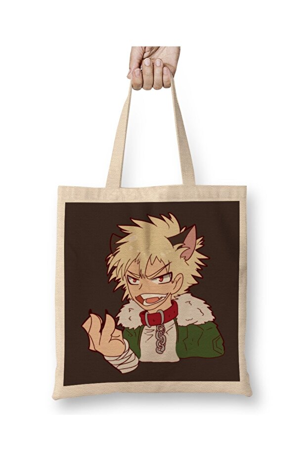 حقيبة قماش باكوغو كاتسوكي من My Hero Academia بمقبض طويل