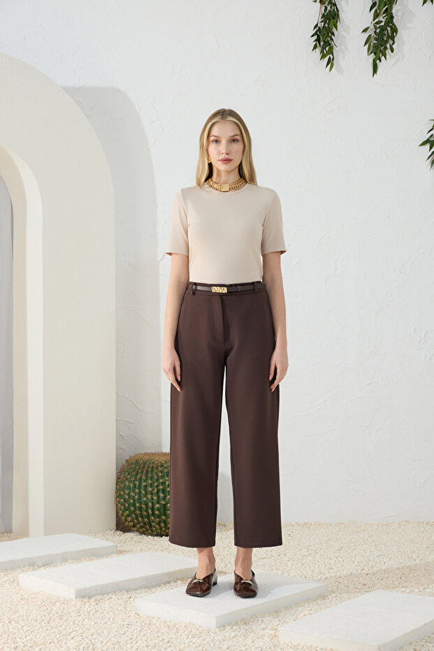 Brown Classic Pants - 2