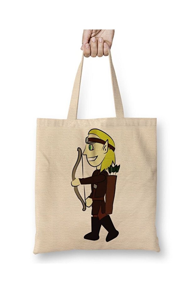 Elfo Cartoon Cloth Bag with Long Handle